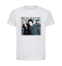 Детская футболка Green Day group Белый фото