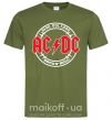 Мужская футболка AC_DC high voltage Оливковый фото