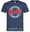 Мужская футболка AC_DC high voltage Темно-синий фото