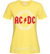 Женская футболка AC_DC high voltage Лимонный фото