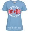 Жіноча футболка AC_DC high voltage Блакитний фото