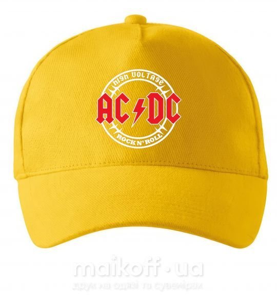 Кепка AC_DC high voltage Солнечно желтый фото