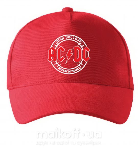 Кепка AC_DC high voltage Червоний фото