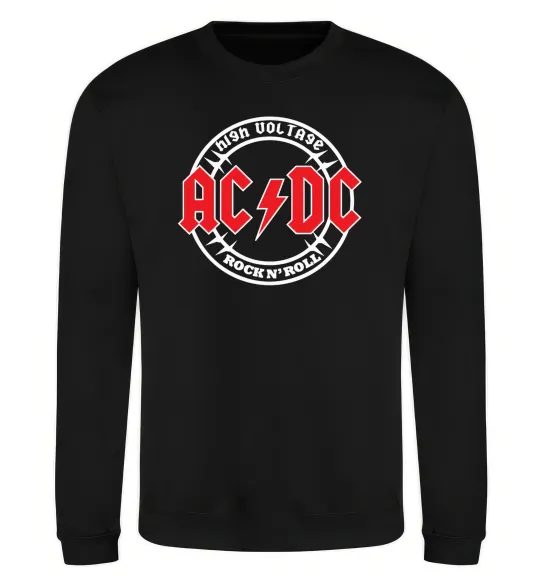 Світшот AC_DC high voltage Чорний фото