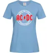 Женская футболка AC_DC high voltage Голубой фото