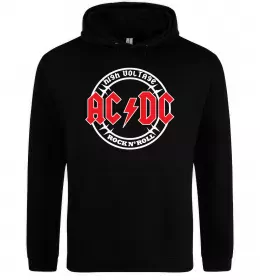 Женская толстовка (худи) AC/DC група Черный фото