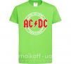 Дитяча футболка AC_DC high voltage Лаймовий фото