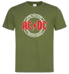 Мужская футболка AC_DC high voltage Оливковый фото