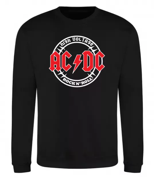 Світшот AC_DC high voltage Чорний фото