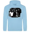 Мужская толстовка (худи) AC DC Band Голубой фото