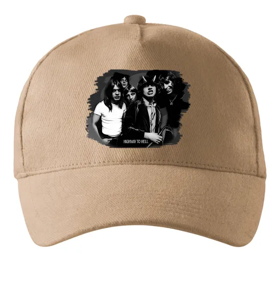 Кепка AC DC Band Пісочний фото