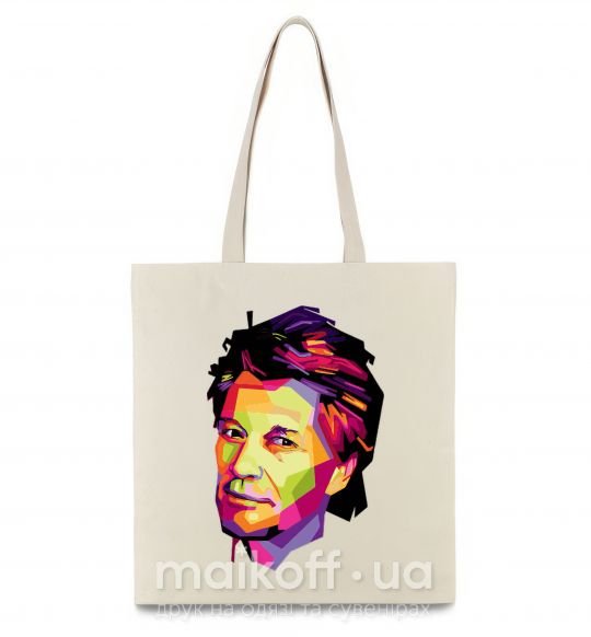 Еко-сумка Jon Bon Jovi Бежевий фото