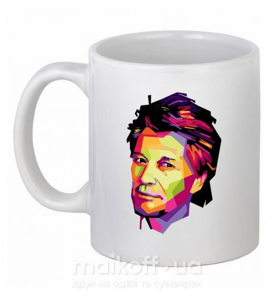 Чашка керамічна Jon Bon Jovi Білий фото