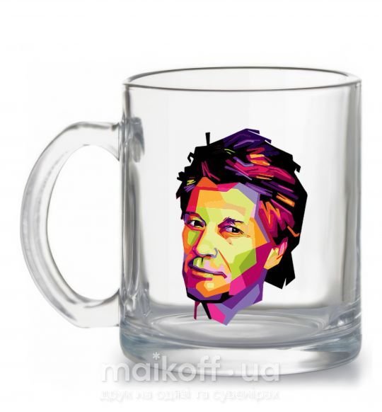 Чашка стеклянная Jon Bon Jovi Прозрачный фото