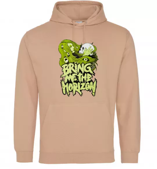 Мужская толстовка (худи) BMTH Песочный фото