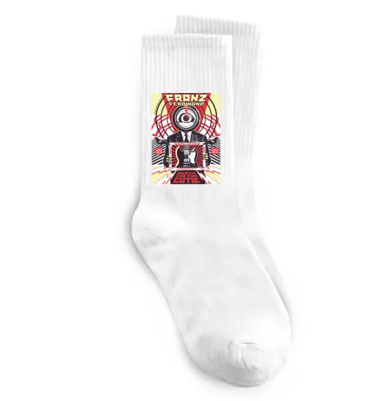 Носки Franz Ferdinand poster Белый фото