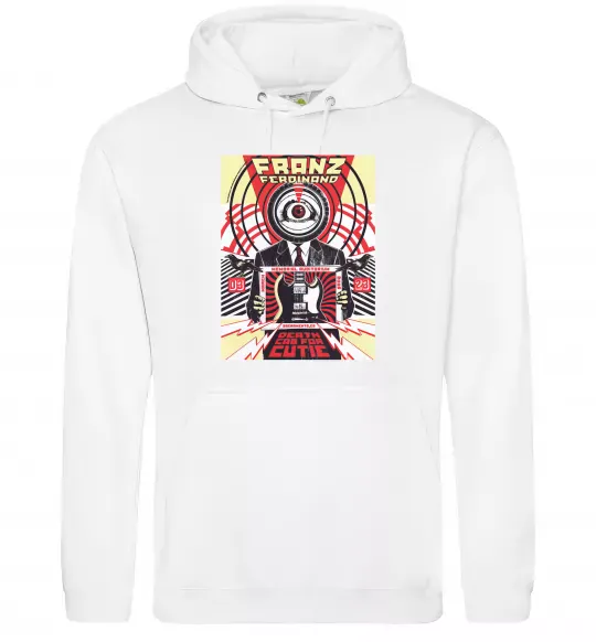 Жіноча толстовка (худі) Franz Ferdinand poster Білий фото