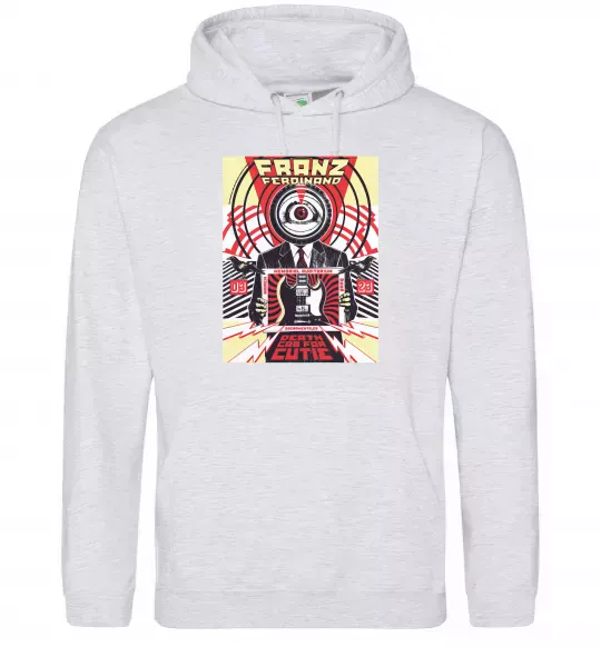 Жіноча толстовка (худі) Franz Ferdinand poster Сірий меланж фото