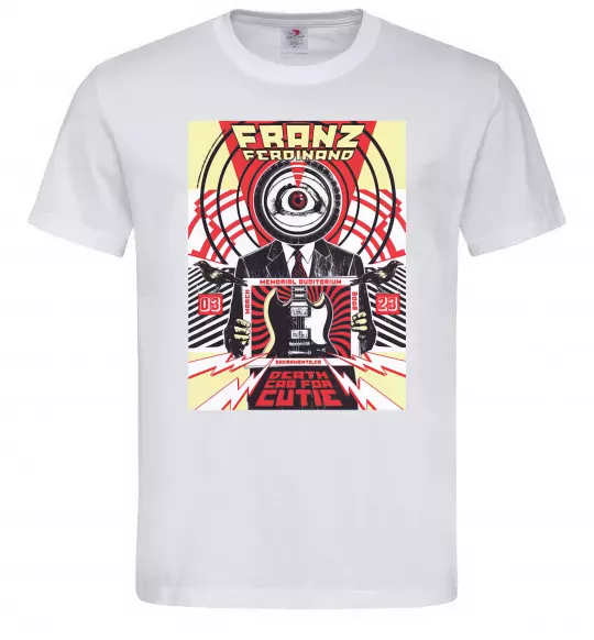 Мужская футболка Franz Ferdinand poster Белый фото
