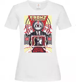 Женская футболка Franz Ferdinand poster Белый фото