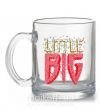 Чашка скляна Little big logo Прозорий фото