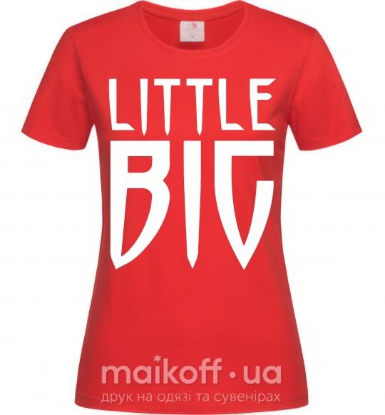 Женская футболка Little big Красный фото