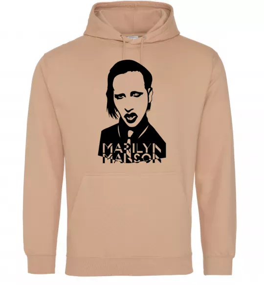 Чоловіча толстовка (худі) Marilyn Manson Пісочний фото