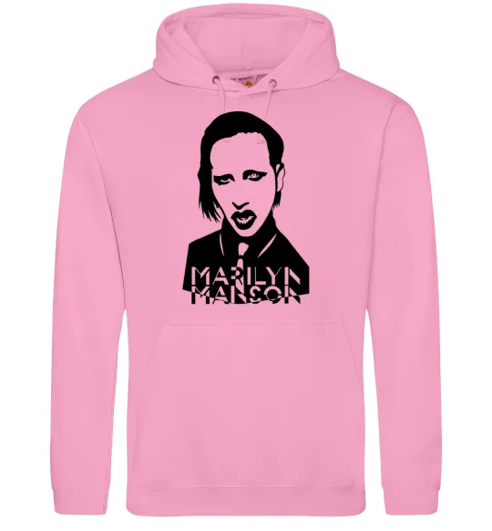 Женская толстовка (худи) Marilyn Manson Розовый фото