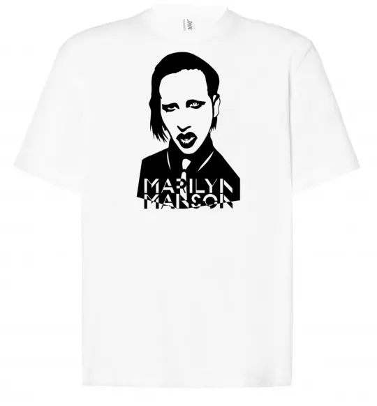 Футболка Оверсайз Marilyn Manson Білий фото