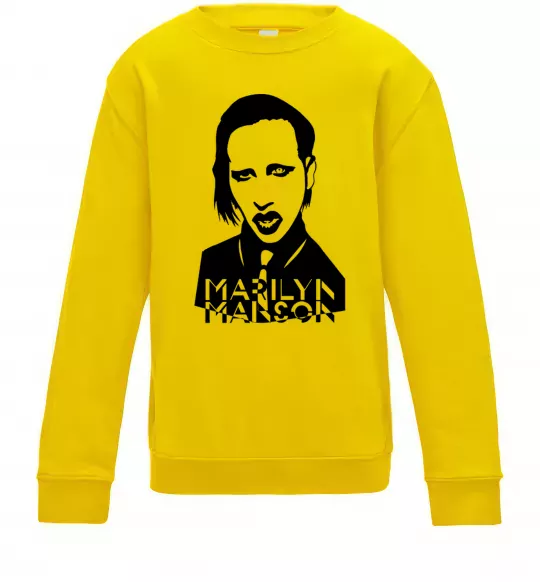 Дитячий світшот Marilyn Manson Сонячно жовтий фото