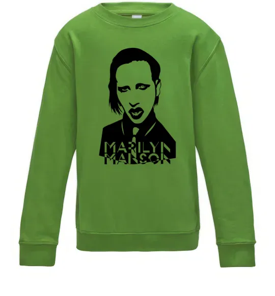 Дитячий світшот Marilyn Manson Лаймовий фото