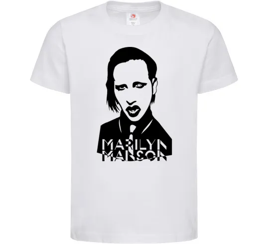 Детская футболка Marilyn Manson Белый фото