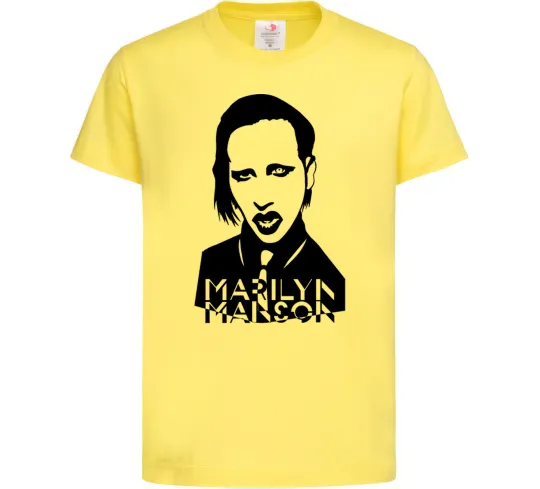 Детская футболка Marilyn Manson Лимонный фото