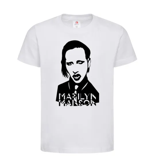 Детская футболка Marilyn Manson Белый фото