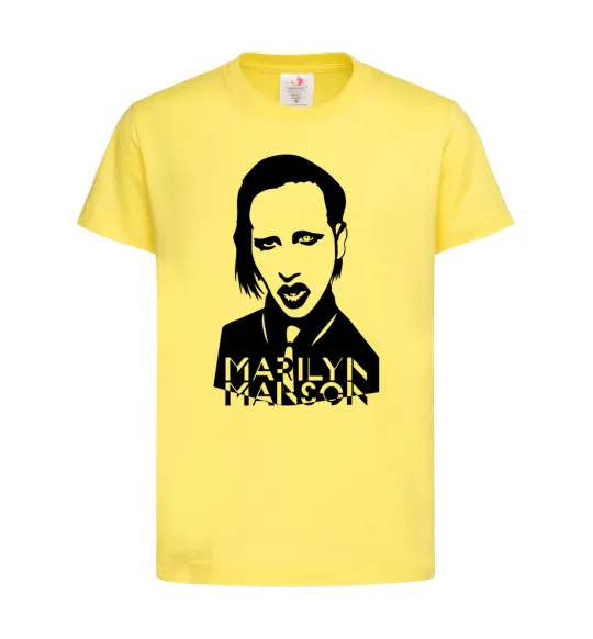 Детская футболка Marilyn Manson Лимонный фото