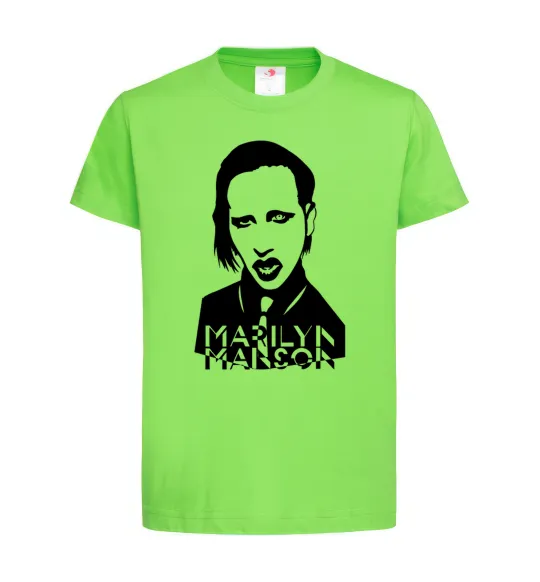 Детская футболка Marilyn Manson Лаймовый фото
