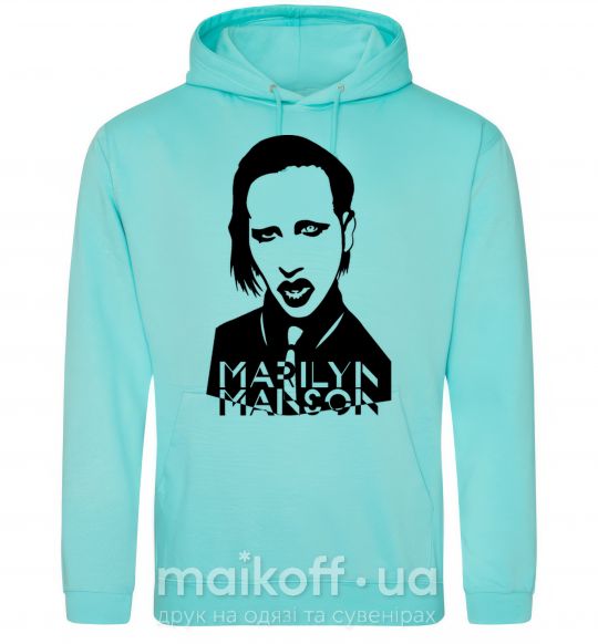 Женская толстовка (худи) Marilyn Manson Мятный фото