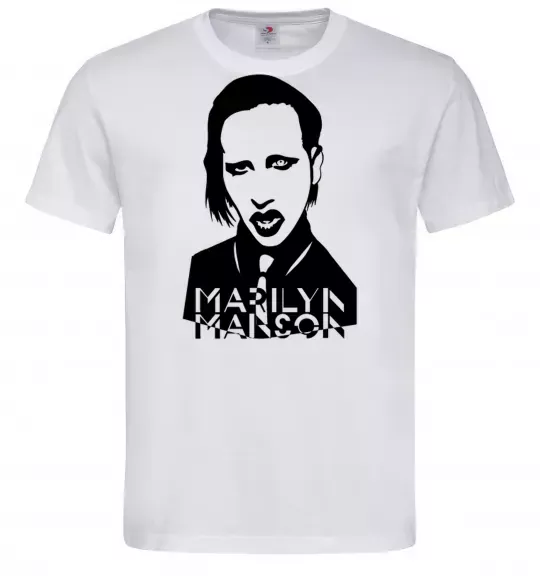 Мужская футболка Marilyn Manson Белый фото