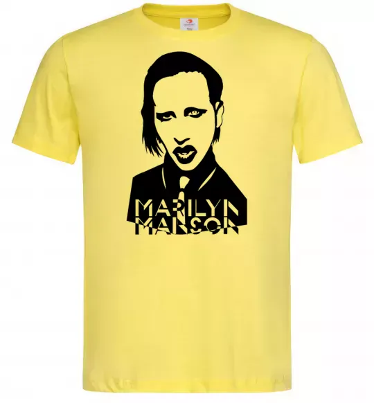 Мужская футболка Marilyn Manson Лимонный фото