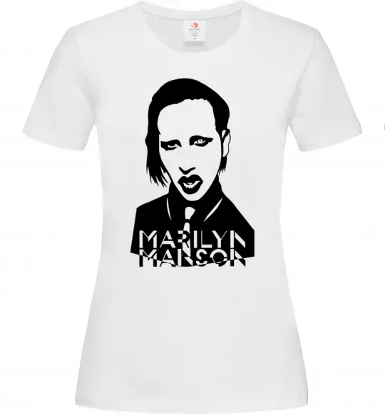 Жіноча футболка Marilyn Manson Білий фото