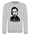 Свитшот Marilyn Manson Серый меланж фото