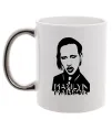 Чашка с цветной ручкой Marilyn Manson Серебро фото