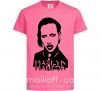 Детская футболка Marilyn Manson Ярко-розовый фото