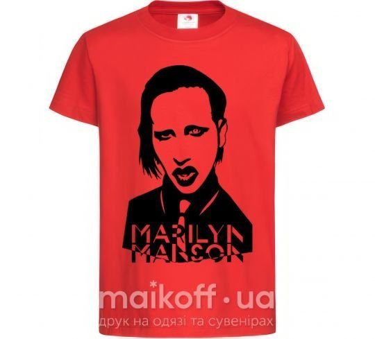 Дитяча футболка Marilyn Manson Червоний фото