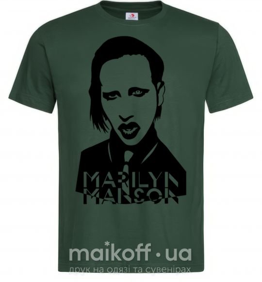 Мужская футболка Marilyn Manson Темно-зеленый фото