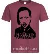 Чоловіча футболка Marilyn Manson Бордовий фото