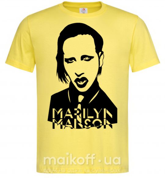 Мужская футболка Marilyn Manson Лимонный фото
