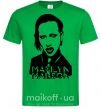 Мужская футболка Marilyn Manson Зеленый фото