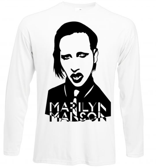 Лонгслів Marilyn Manson Білий фото