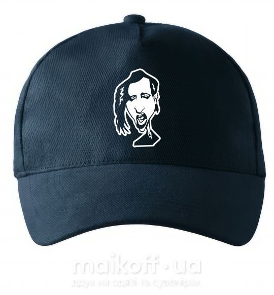 Кепка Marilyn Manson face Темно-синій фото